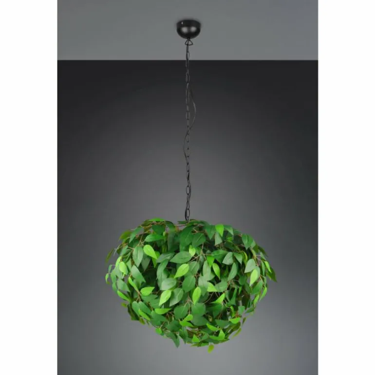 Leavy Suspension Luminaires Reality Noir, 4 lumières