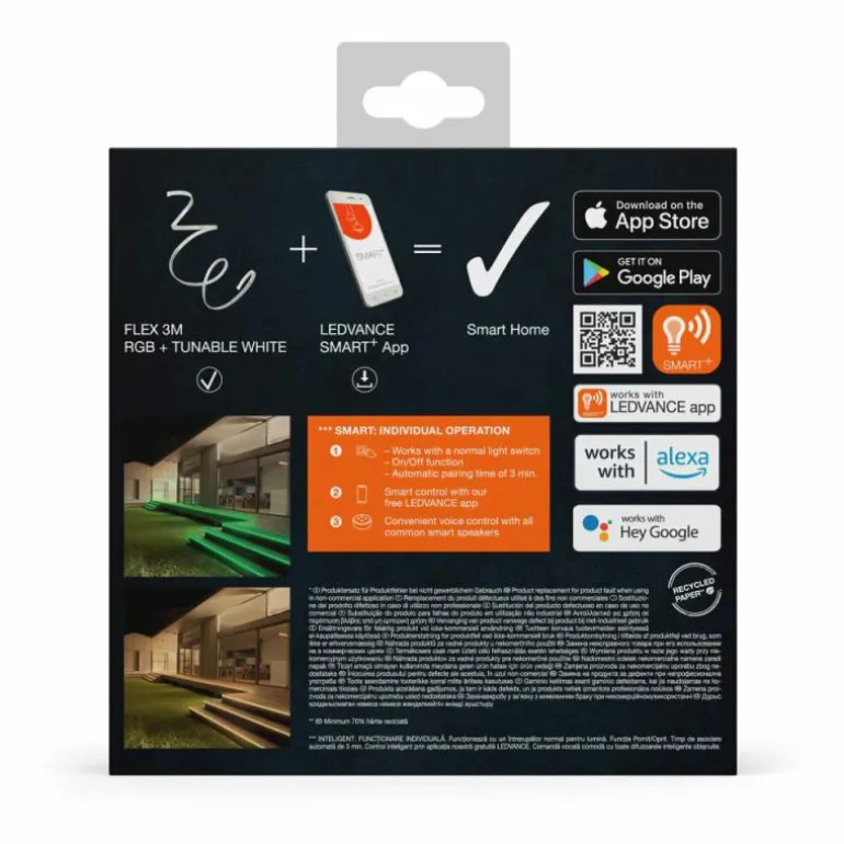 LED Bande LED Luminaires Ledvance LED Blanc, 1 lumière, Changeur de couleurs