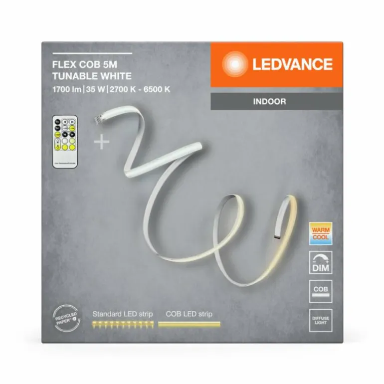 LED Bande LED Luminaires Ledvance LED Jaune, 1 lumière, Télécommandes