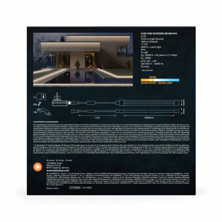 LED Bande LED Luminaires Ledvance LED Blanc, 1 lumière