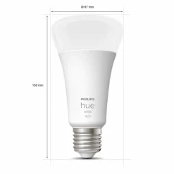 LED E27 15,5 Watt 2200 - 6500 Kelvin 1100 Lumen Philips Hue White