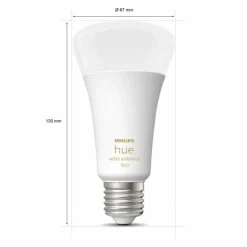 LED E27 13,5 Watt 2200 - 6500 Kelvin 1200 Lumen Philips Hue White Ambiance