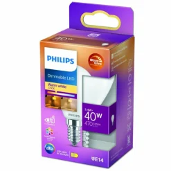 LED E14 3,4 Watt 2200-2700 Kelvin 475 Lumen Philips