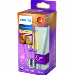 LED E27 6 Watt 2200-2700 Kelvin 810 Lumen Philips