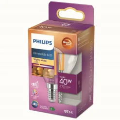 LED E14 3,4 Watt 2200-2700 Kelvin 475 Lumen Philips