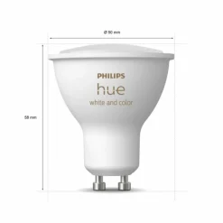 LED GU10 4,3 Watt 2000 - 6500 Kelvin 230 Lumen Philips Hue White & Color Ambiance