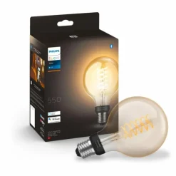 LED White Filament Globe E27 7 Watt 2100 Kelvin 600 Lumen Philips Hue