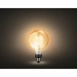 LED White Filament Globe E27 7 Watt 2100 Kelvin 600 Lumen Philips Hue