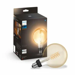 LED White Filament Globe E27 7 Watt 2100 Kelvin 600 Lumen Philips Hue