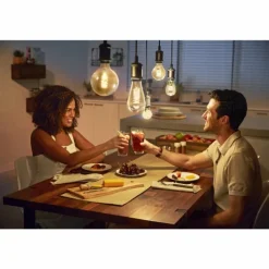 LED White Filament Globe E27 7 Watt 2100 Kelvin 600 Lumen Philips Hue