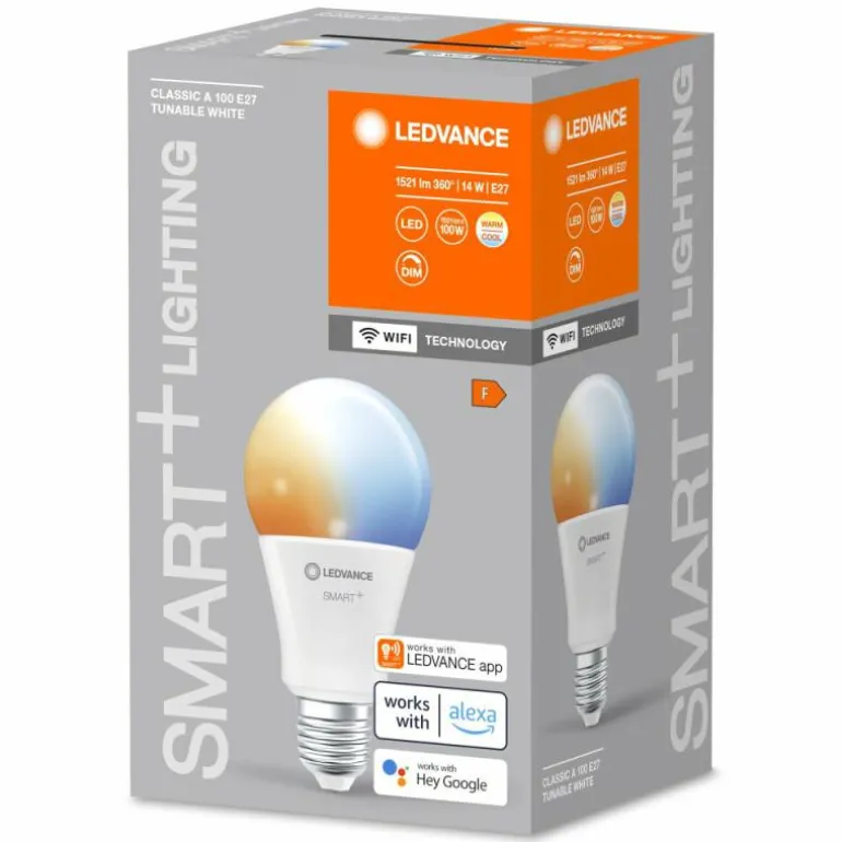 LEDVANCE SMART+ WiFi LED E27 14 watt 2700-6500 kelvin 1521 lumen