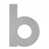 Lettre B Albert 931 Acier inoxydable