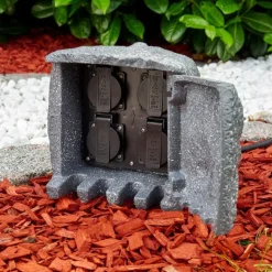 Lieksa Prises électriques d'extérieur Gris