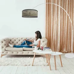 Light Lampadaire Luminaires Steinhauer Blanc, 1 lumière