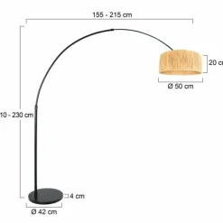 Light Lampadaire Luminaires Steinhauer Noir, 1 lumière