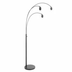 Light Lampadaire Luminaires Steinhauer Noir, 3 lumières