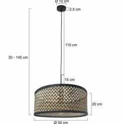 Light Suspension Luminaires Steinhauer Noir, 1 lumière