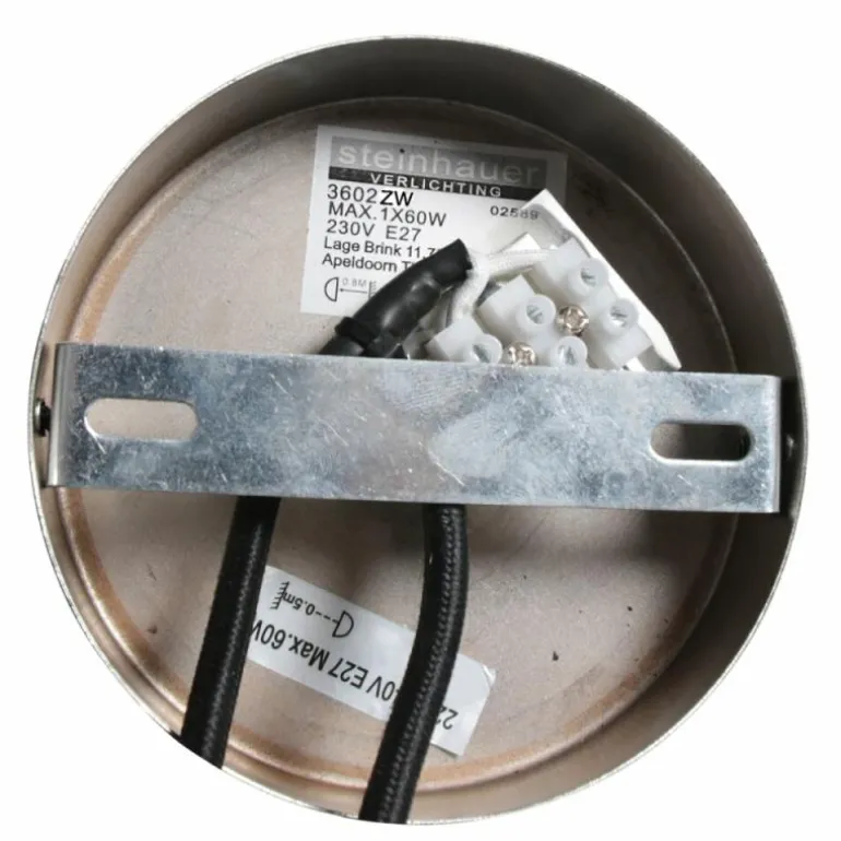 Light Suspension Luminaires Steinhauer Noir, 1 lumière