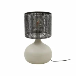 Lilleballe Lampe à poser Crème, Gris, 1 lumière