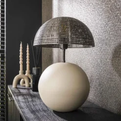 Lilleballe Lampe à poser Gris, Sable, 1 lumière