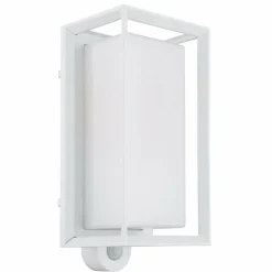 Logana Luminaire extérieur Luminaires Globo Lighting Blanc, 1 lumière, Détecteur de mouvement