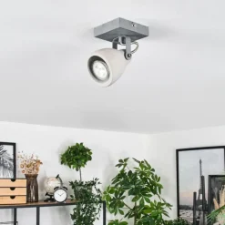 Lomma Plafonnier, Spot de plafond Acier brossé, 1 lumière