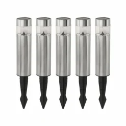 Lot de 5 lampes solaires Eglo SHINE LED Acier inoxydable, 5 lumières