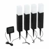 Lot de 5 lampes solaires Eglo STEP LED Brun, Noir, 4 lumières