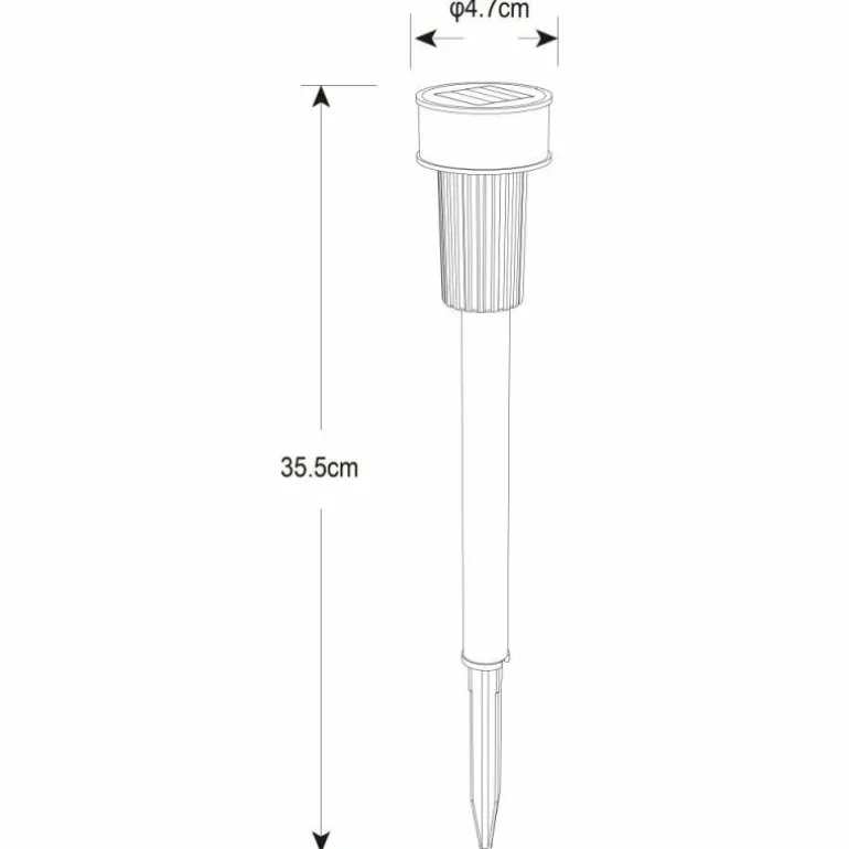 Lot de 7 lampes solaires Globo ADEL LED Clair, 1 lumière
