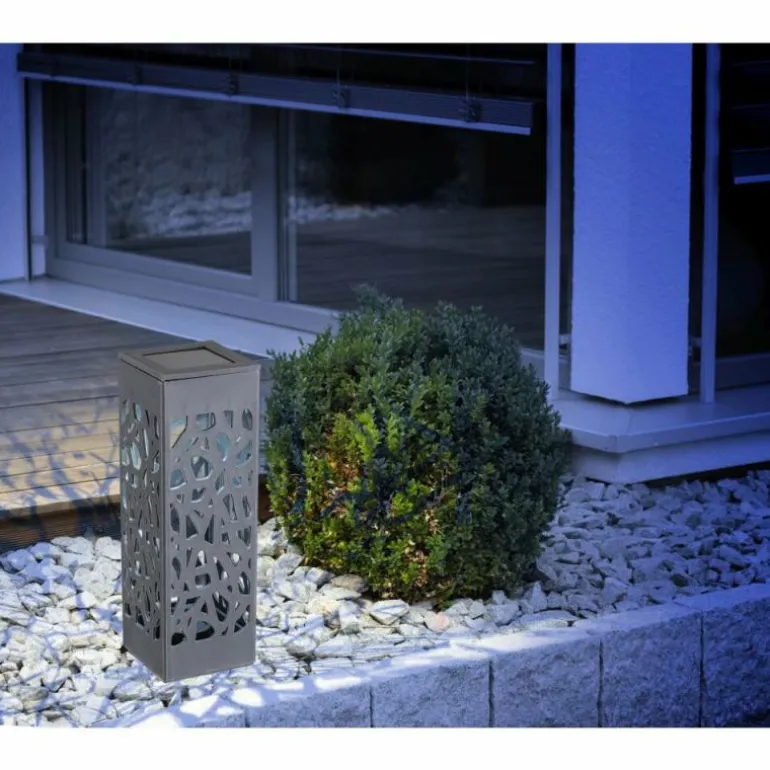 Lot de 16 lampes solaires Globo ARRGO LED Anthracite, 1 lumière