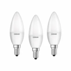 Lot de 3 Osram LED E14 5,7 Watt 2700 Kelvin 470 Lumen