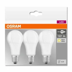 Lot de 3 Osram LED E27 13 Watt 2700 Kelvin 1521 Lumen