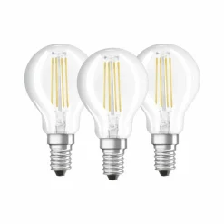 Lot de 3 Osram LED E14 4 Watt 4000 Kelvin 470 Lumen