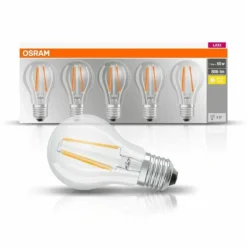 Lot de 5 Osram LED E27 7 Watt 2700 Kelvin 806 Lumen