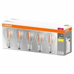 Lot de 5 Osram LED E27 7 Watt 2700 Kelvin 806 Lumen