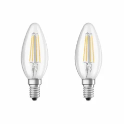 Lot de 2 Osram LED E14 4 Watt 2700 Kelvin 470 Lumen