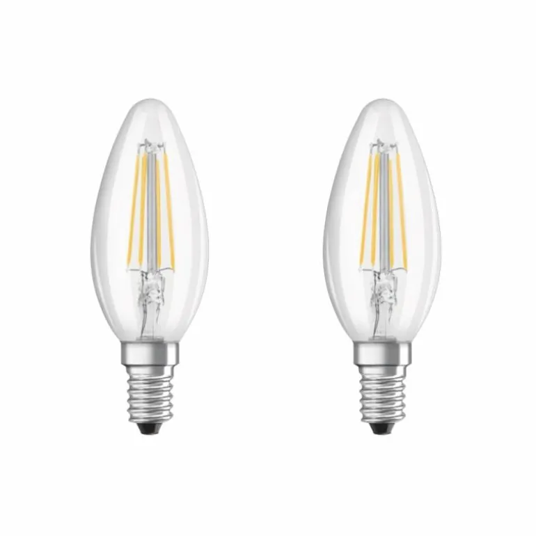 Lot de 2 Osram LED E14 4 Watt 2700 Kelvin 470 Lumen