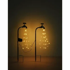 Luminaire déco Globo SOLAR LED Noir, Argenté, 60 lumières