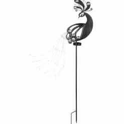 Luminaire déco Globo SOLAR LED Argent Oxydé, Noir, 39 lumières