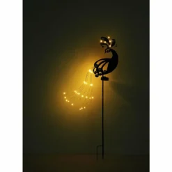 Luminaire déco Globo SOLAR LED Argent Oxydé, Noir, 39 lumières