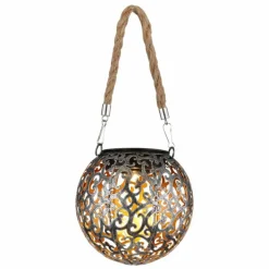 Luminaire déco Globo SOLAR LED Argent Oxydé, Cuivre, 1 lumière