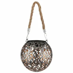 Luminaire déco Globo SOLAR LED Argent Oxydé, Cuivre, 1 lumière