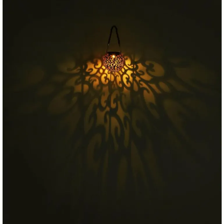 Luminaire déco Globo SOLAR LED Argent Oxydé, Cuivre, 1 lumière