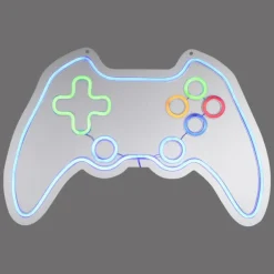 Luminaire déco Leuchten-Direkt NEON-GAMER LED Multicolore, 1 lumière