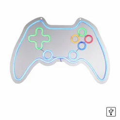 Luminaire déco Leuchten-Direkt NEON-GAMER LED Multicolore, 1 lumière