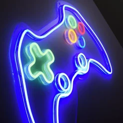 Luminaire déco Leuchten-Direkt NEON-GAMER LED Multicolore, 1 lumière