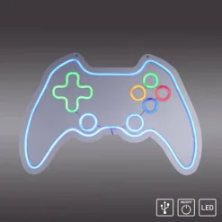 Luminaire déco Leuchten-Direkt NEON-GAMER LED Multicolore, 1 lumière