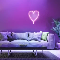 Luminaire déco Leuchten-Direkt NEON-HERZ LED Multicolore, 1 lumière