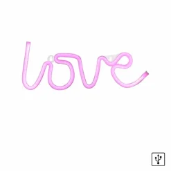 Luminaire déco Leuchten-Direkt NEON-LOVE LED Rose, 1 lumière