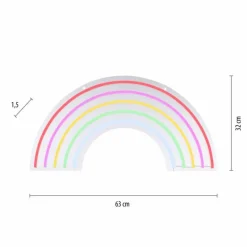 Luminaire déco Leuchten-Direkt NEON-RAINBOW LED Multicolore, 1 lumière